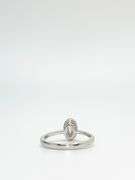 Illustrious Diamond Cluster 18k White Gold Ring