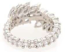2.35ctw Marquise and Round Diamond Eternity Ring in Platinum