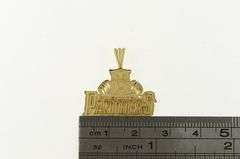 14K Yellow Gold Carolina Panthers Sports Team Mascot Logo Pendant