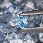 Heated only top blue 4.42ct Sapphire set