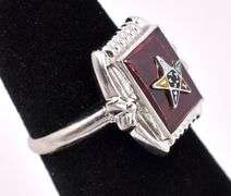 Marvelous Order Of The Star Ruby Ring In White Gold