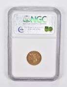 AU55 1909 $2.50 Indian Head Gold Quarter Eagle NGC GSA