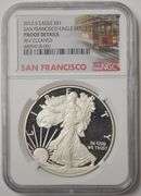 2012 S American Silver Eagle PF Details Reverse Cleaned