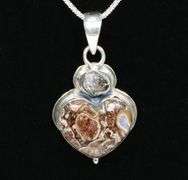 Lovely heart shaped Turtella Jasper pendant