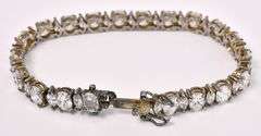 CZ Tennis Bracelet In Sterling Silver