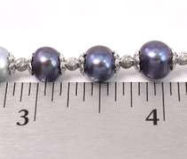 Fresh Water Pearl Bracelet In Sterling Silver