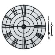 32 Inch Metal Wall Clock Roman Digital Iron Wall Clock
