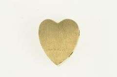 14K Yellow Gold Sapphire Diamond Heart Slide Bracelet Charm/Pendant