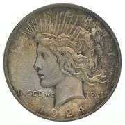1924 Peace Silver Dollar - Great Color/Toning