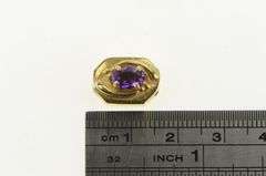 14K Yellow Gold Amethyst Victorian Style Slide Bracelet Charm/Pendant