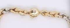 Incredible 2 Tone Fancy Gold Link Bracelet