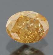 Huge .70ct oval cut yellow Diamond
