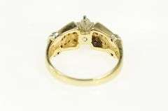 14K Yellow Gold 0.45 Ctw Marquise Diamond Classic Engagement Ring