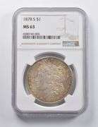 MS63 1878-S Morgan Silver Dollar NGC
