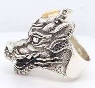 925 Sterling Silver Giani Insporations Head Ring