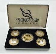 Spacequest Casino Vegas Hilton Ltd. Collector Ed. 5 Silver Round Set
