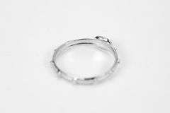 14k White Gold Cross Ring Size 6