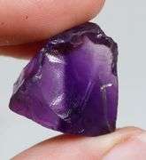 Gorgeous 52ct rich violet uncut Amethyst
