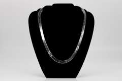 Sterling Silver Wide Herringbone Necklace 8.9mm Italy Solid 925 Italian Chain 24"