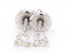 Dazzling Round Brilliant Cut Diamond Stud Earrings