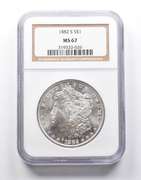 MS67 1882-S Morgan Silver Dollar NGC