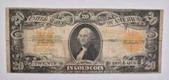 1922 $20 United States Gold Certificate Large Note Horse Blanket