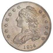 1834 Capped Bust Half Dollar - Small Date - Small Letters