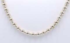 925 Sterling Silver Ball Link Necklace