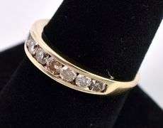Elegant Diamond Ring In 14K Yellow Gold