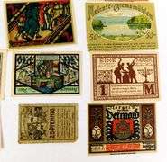 Large Lot of 24 Foreign Paper Money Notes, 1920's