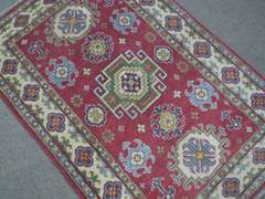 Handmade Afghan Kazak Design 3.5x5.1