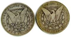 Two Different “O” Mint Morgan Silver Dollars: 1885-O & 1888-O