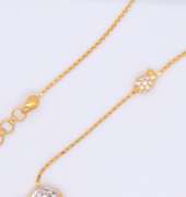Fabulous 20kt Yellow Gold Elephant Necklace