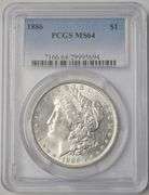 1886 U.S Silver Morgan Dollar PCGS MS 64