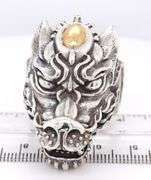 925 Sterling Silver Giani Insporations Head Ring