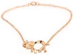 Tiffany & Co. Diamond Save The Wild Elephant Bracelet in 18K W/Box