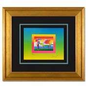 Rainbow Umbrella Man on Blends by Peter Max