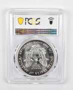 MS67 1987 American Silver Eagle - PCGS Insane Tone!