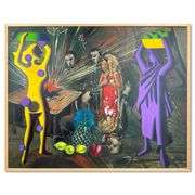 Rethink the Painting by Kostabi Original