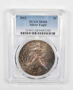 MS68 2013 American Silver Eagle - PCGS Insane Tone!