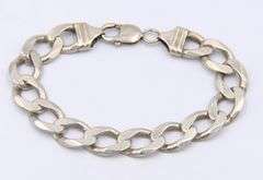 Vintage Italian 925 Sterling Silver Curb Link Bracelet