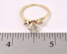 Gorgeous Diamond Ring In 14K Yellow Gold