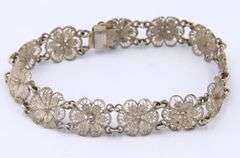 Group Lot of 3 Vintage 925 Sterling Silver Bracelets