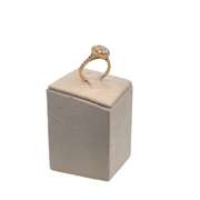 14K YELLOW GOLD ENGAGEMENT RING WITH DIAMONDS