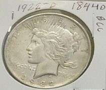 1922-D Peace Dollar, circ