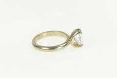 14K White Gold 1940's Pear Solitaire Travel Engagement CZ Ring