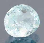 High fire 2.94ct platinum blue Aquamarine