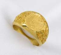 Pleasing Coin Style Ring