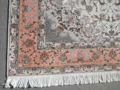 Stunning Part Silk Persian Tabriz 6.7x10