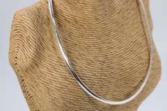 Sterling Silver Italian Omega Necklace 4mm Solid 925 Italy New Cubetto Chain 18"